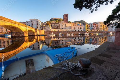 Bosa, town and comune in the province of Oristano, Sardinia region, Italy photo