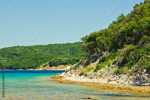 Adriatische Meer und Berge in Kroatien © alexxx81