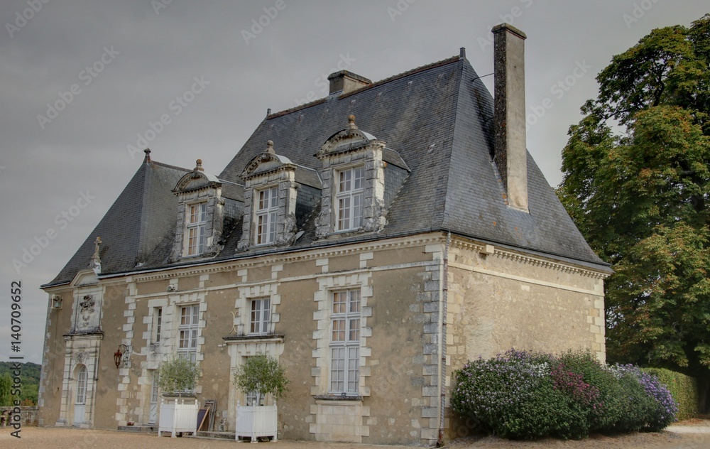 château viticole dans la vallée de la Loire