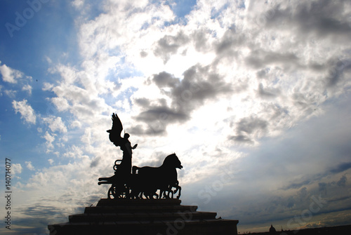 Canvas Print Charriot in Rome