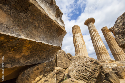 Greek temple ruins photo