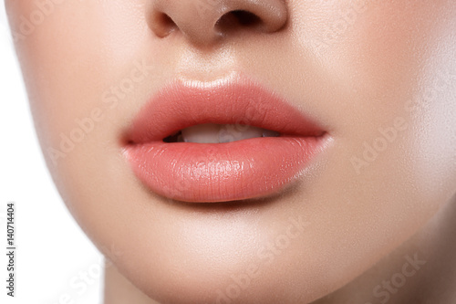 Canvas Print Perfect natural lip makeup