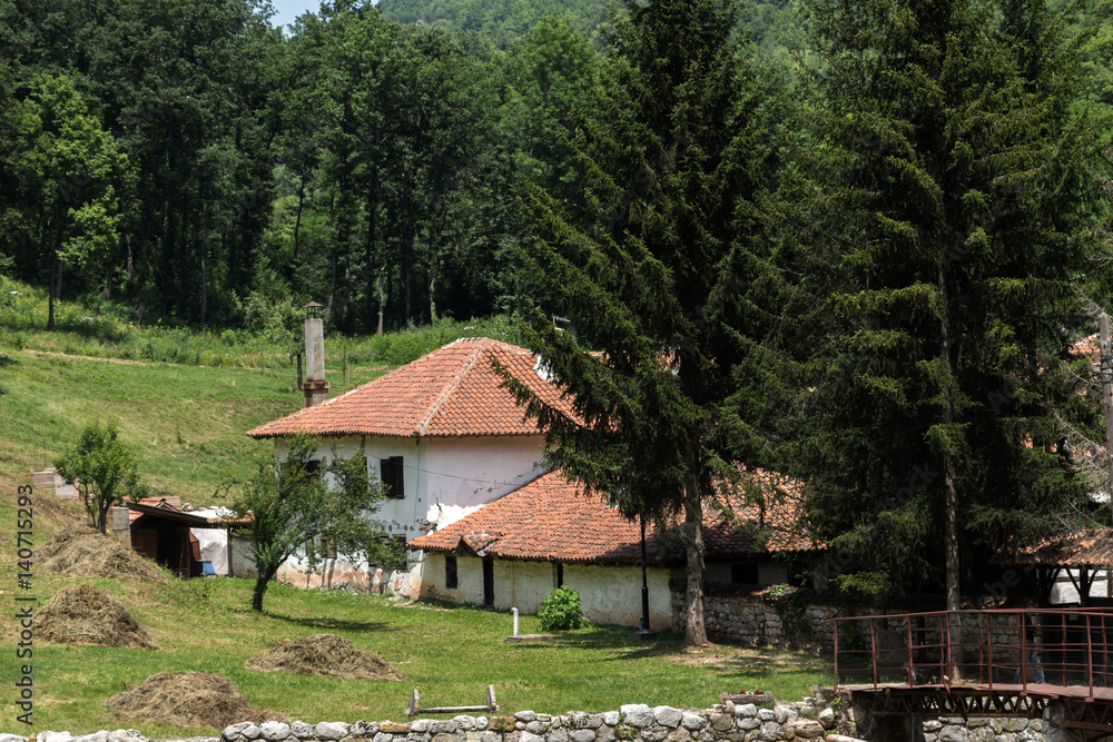 Amazing view of medieval Poganovo Monastery of St. John the Theologian, Serbia Amazing view of medieval Poganovo Monastery of St. John the Theologian, Serbia