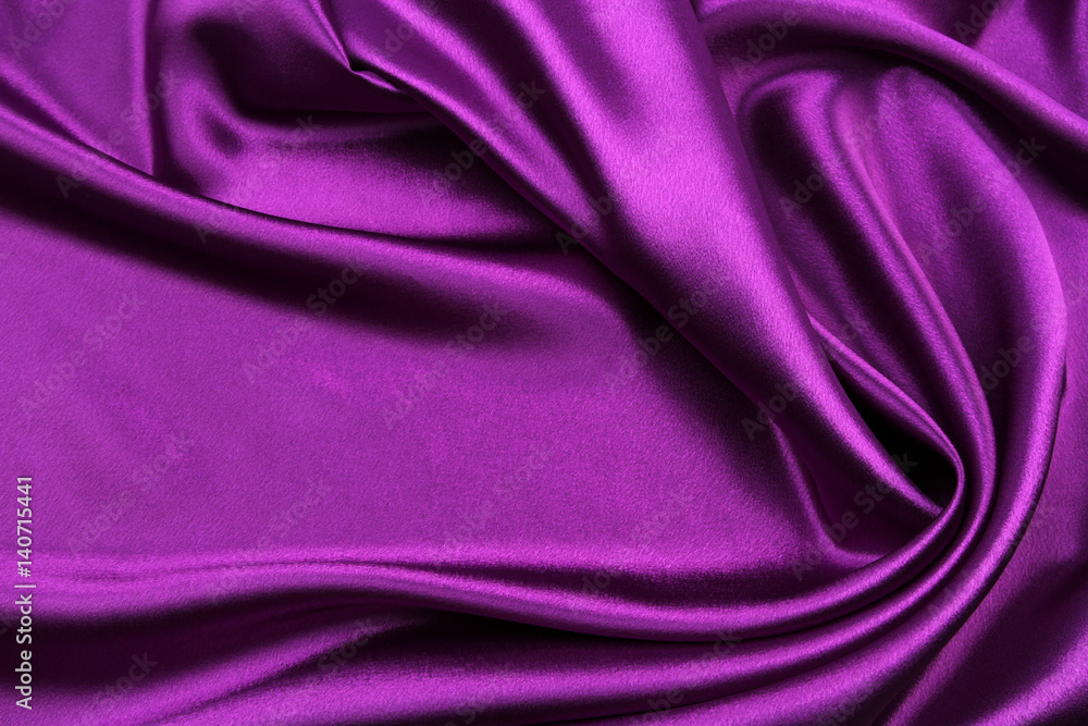 Fototapeta premium Purple silk fabric