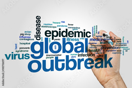 Global outbreak word cloud