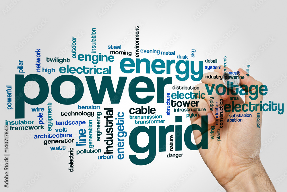 Power grid word cloud Power grid word cloud
