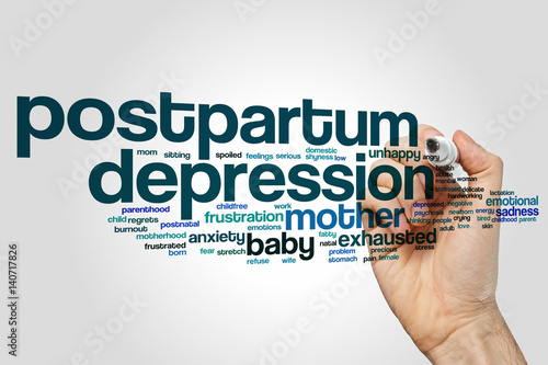 Postpartum depression word cloud