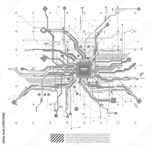 hi tech circuits fantastic absract background cyberpunk cyber pay