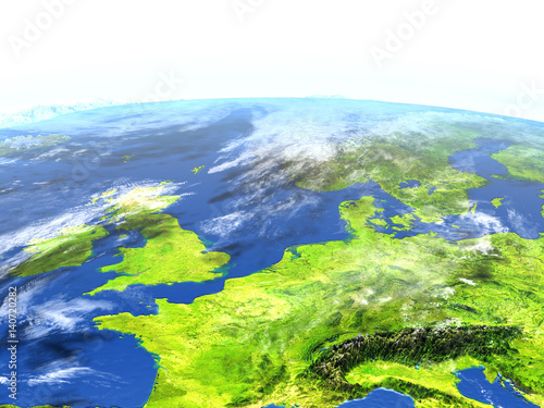 Western Europe on planet Earth