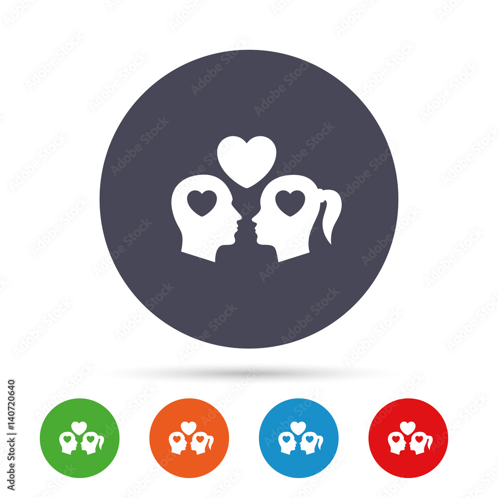 Couple sign icon. Male love female. Lovers. Couple sign icon. Male love female. Lovers.