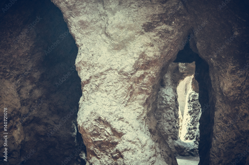 view inside cave