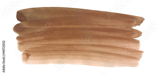 A fragment of the background in brown tones painted with watercolors