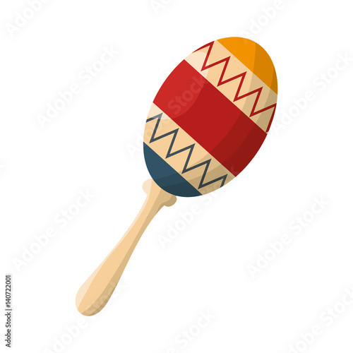 maracas instrument isolated icon vector illustration design