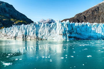 Plexiglas schilderij Gletsjers Glacier Bay vanaf cruiseschip Alaska  © Maridav