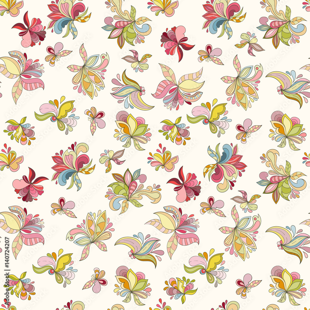 Seamless flower pattern Seamless flower pattern