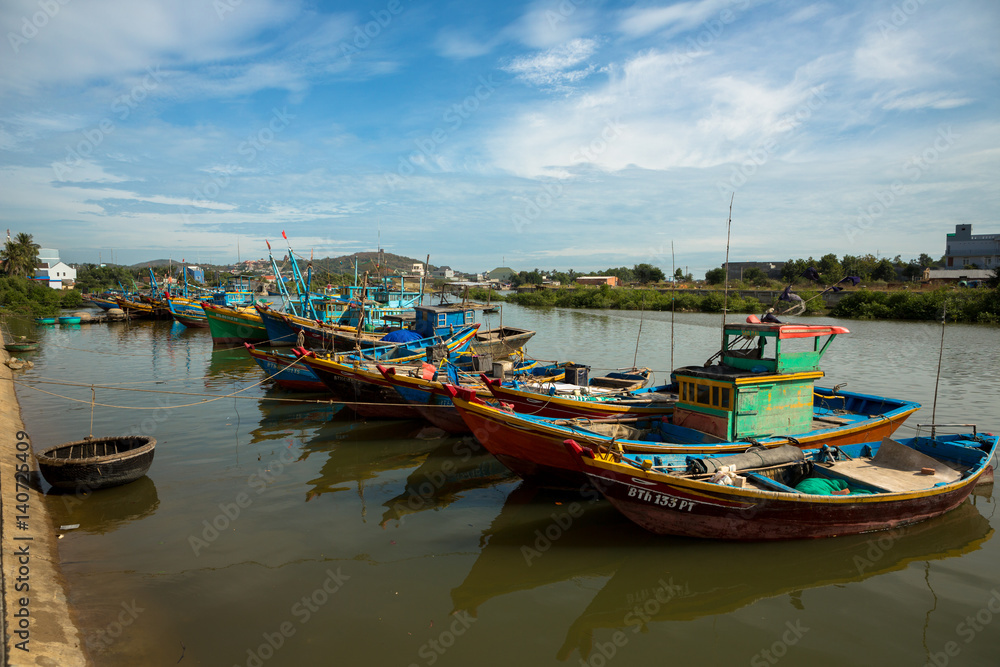 Fishing boats in Mui Ne, Vietnam