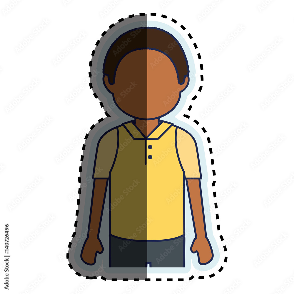 african man ethnicity avatar character vector illustration design