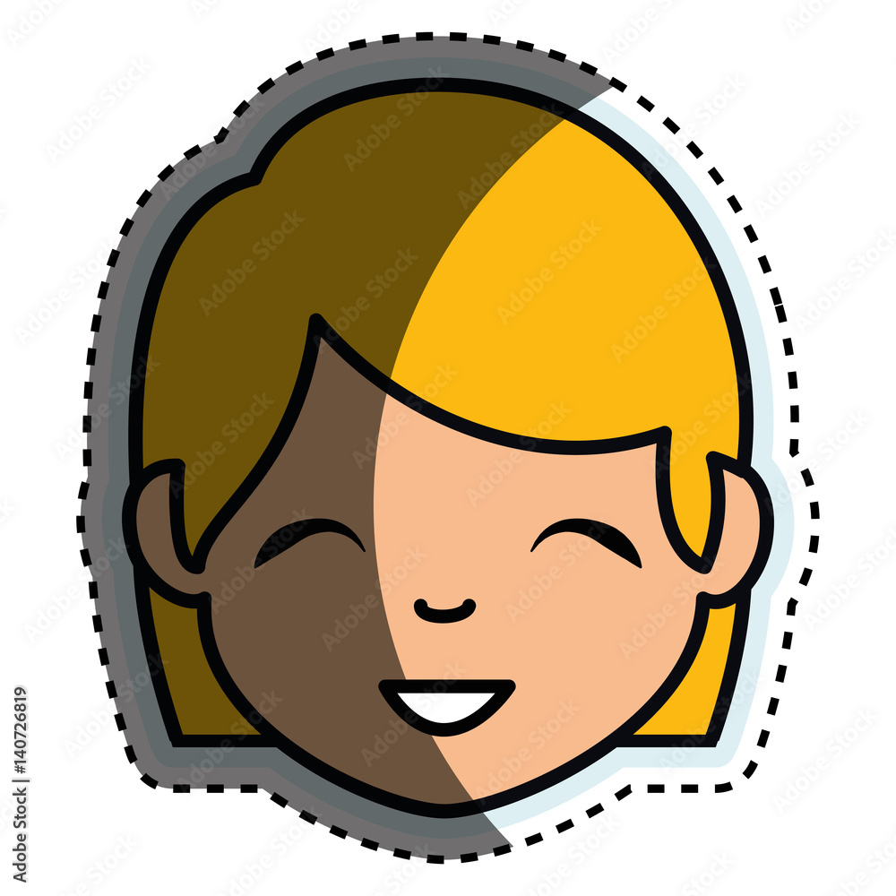 Fototapeta premium cute woman ethnicity character vector illustration design