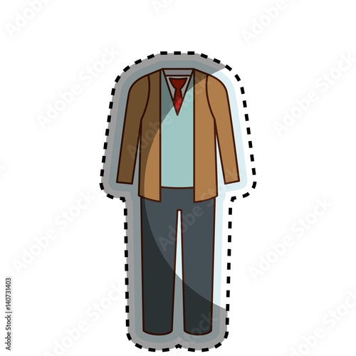 man dress casual icon vector illustration design
