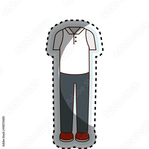 man dress casual icon vector illustration design