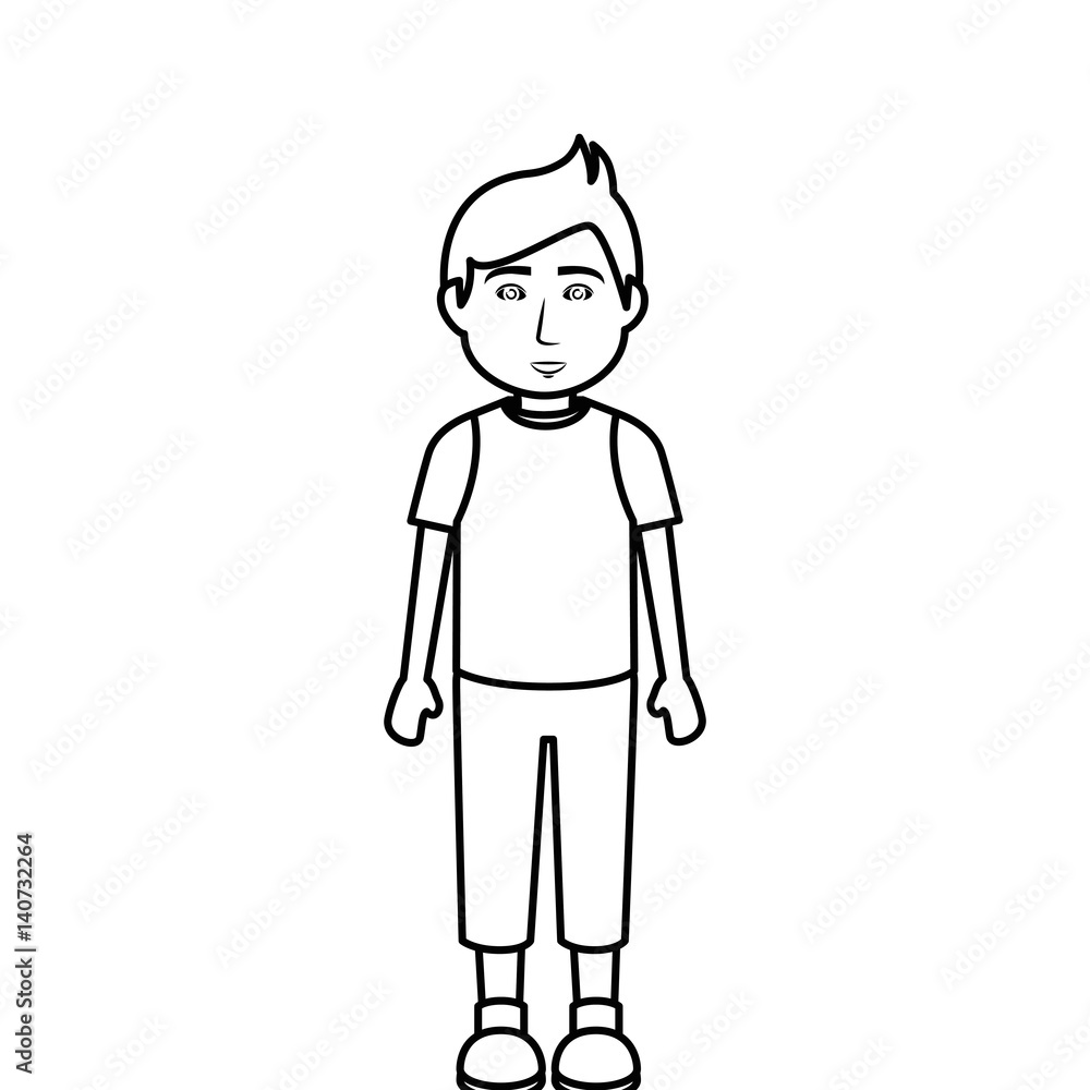 young man avatar character vector illustration design young man avatar character vector illustration design