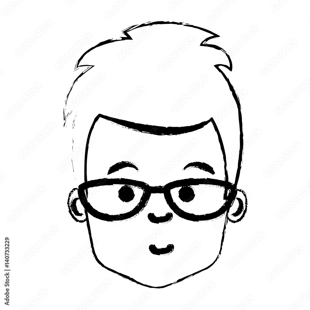 young man avatar character vector illustration design young man avatar character vector illustration design