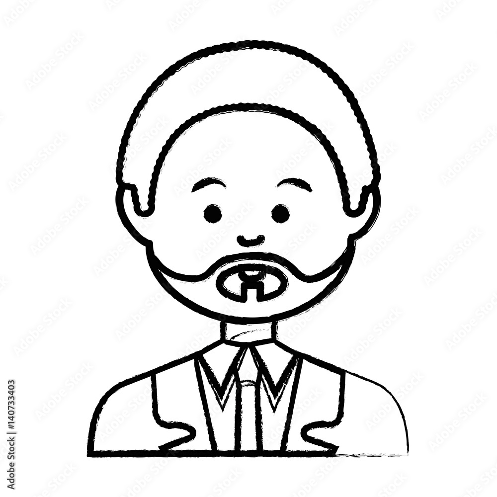 Obraz premium young businessman avatar character vector illustration design