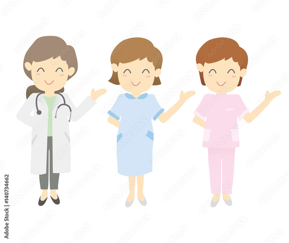 女性医師、 看護師