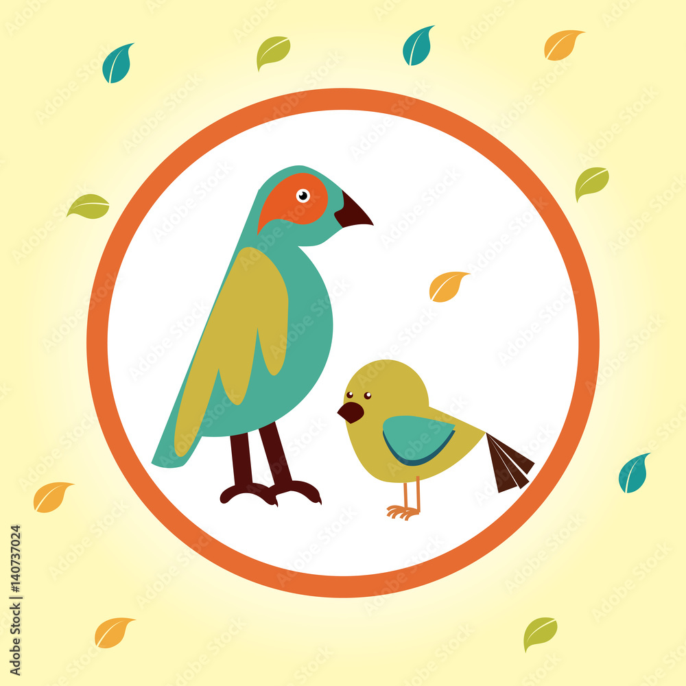 Obraz premium Pet design over yellow background, vector illustration