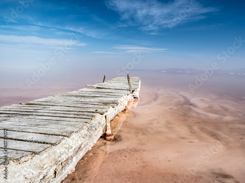 Salt lake Urmia Iran photo