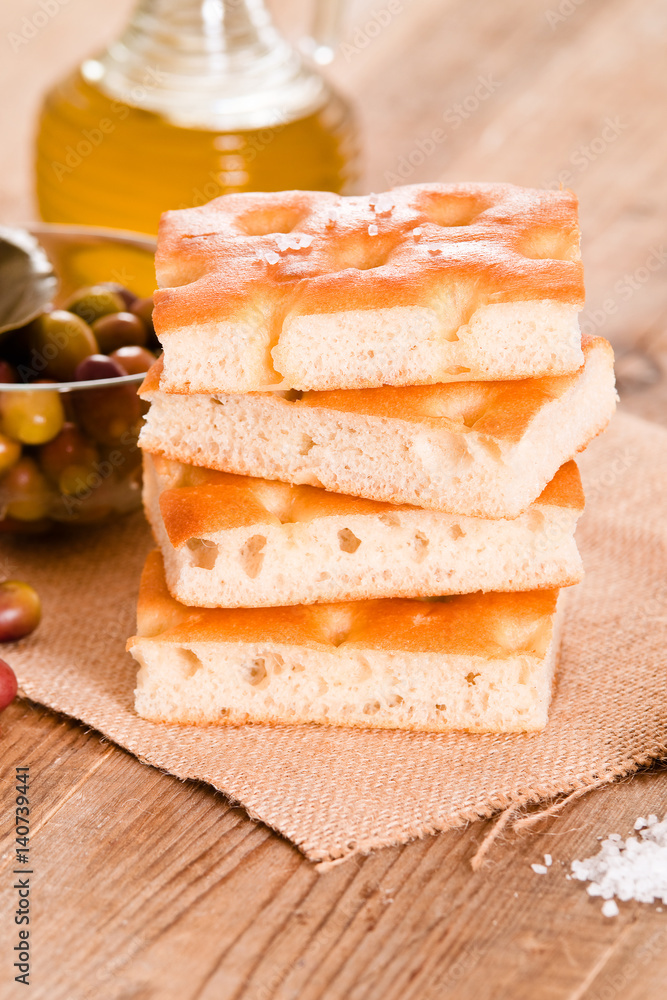 Focaccia bread. Focaccia bread.