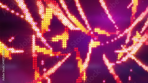 Circle pixel waves abstract...