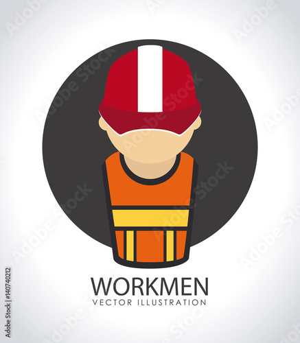 Construction design over white background, vector illustration