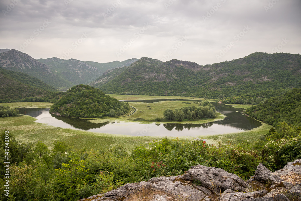 Rijeka Crnojevica, lake Skadar, Montenegro