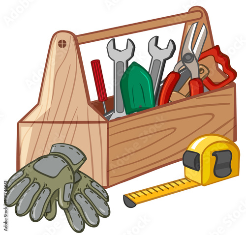 Toolbox with many tools