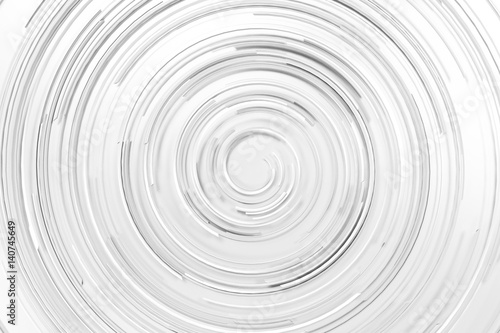 White concentric spiral on white background