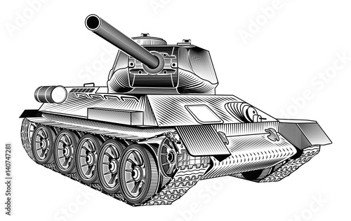 Medium tank T-34 of the World War II. Part 1