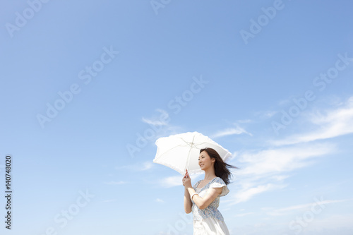 Woman with parasol