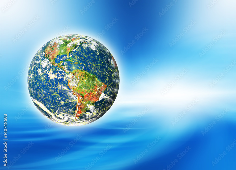 Earth from Space. Best Internet Concept of global business from concepts series. Elements of this image furnished by NASA. 3D illustration Earth from Space. Best Internet Concept of global business from concepts series. Elements of this image furnished by NASA. 3D illustration