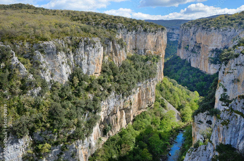 Famous Spanish canyon Foz de Arbayun