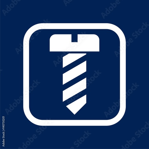 Bolt icon flat design - Illustration