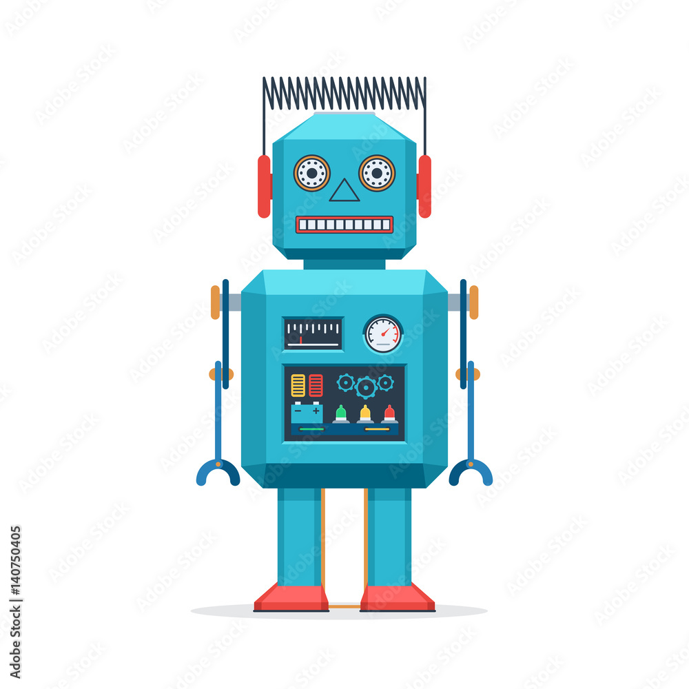 Retro robot vintage toys