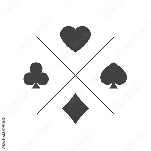 Suit of playing cards icon