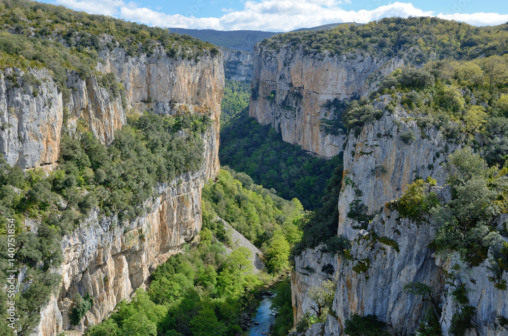 Famous Spanish canyon Foz de Arbayun