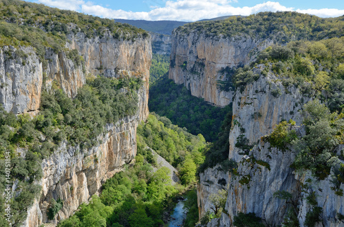 Famous Spanish canyon Foz de Arbayun