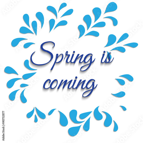Photos Spring is coming hand lettering
