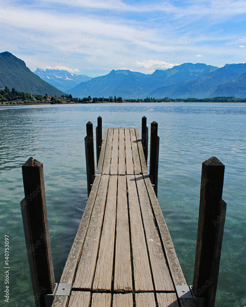 Pier on Lake Geneva