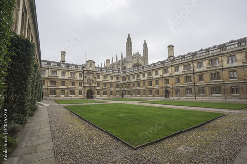 A Cambridge university square and buildings 