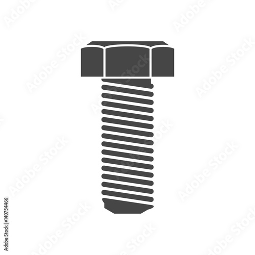 Bolt icon flat design - Illustration