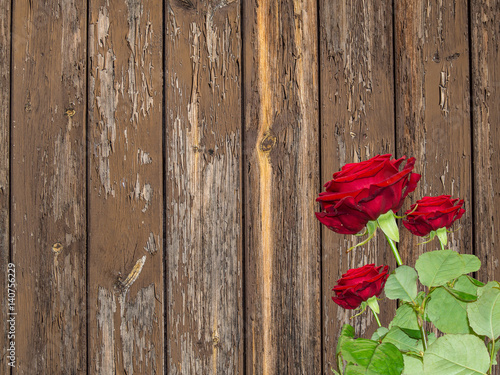 Rosen auf Holz Texture